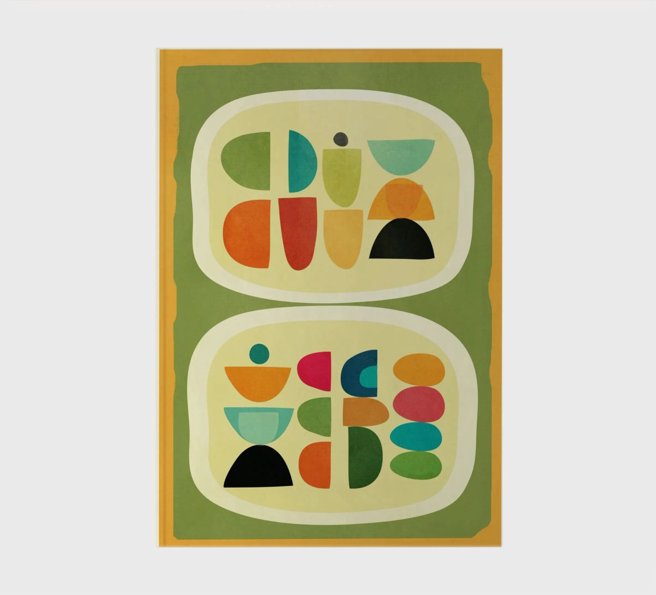 Modern Abstract Geometric Art 26 carnet de notes de Flow Line