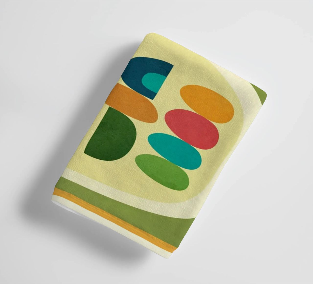 Modern Abstract Geometric Art 26 serviette de bain de Flow Line