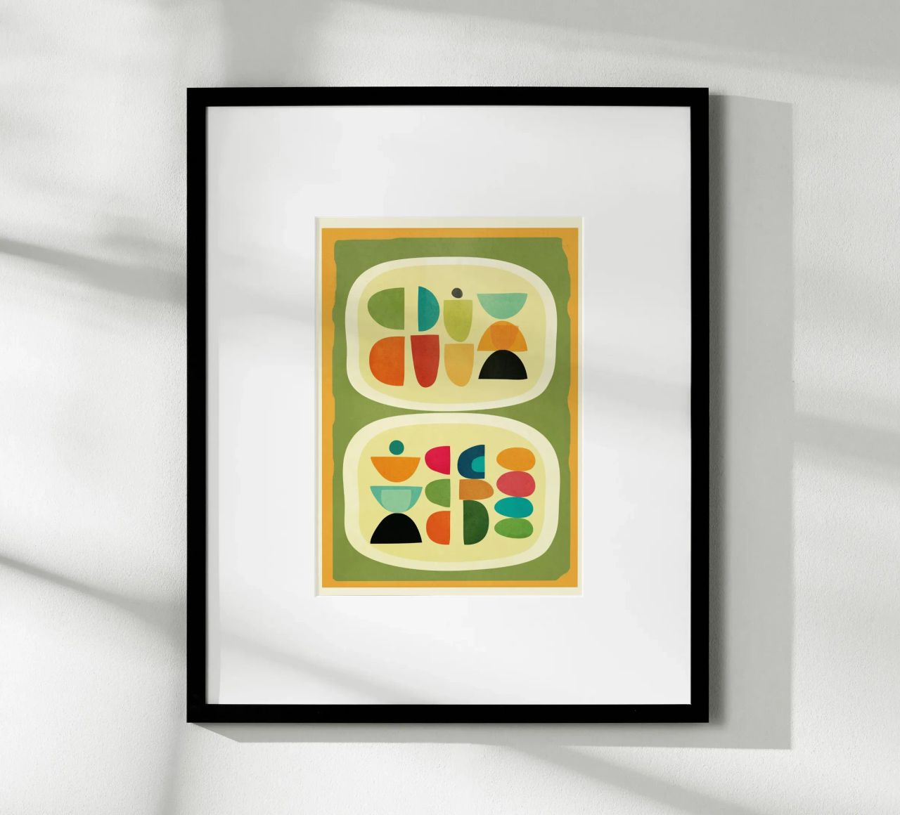 Modern Abstract Geometric Art 26 poster de Flow Line