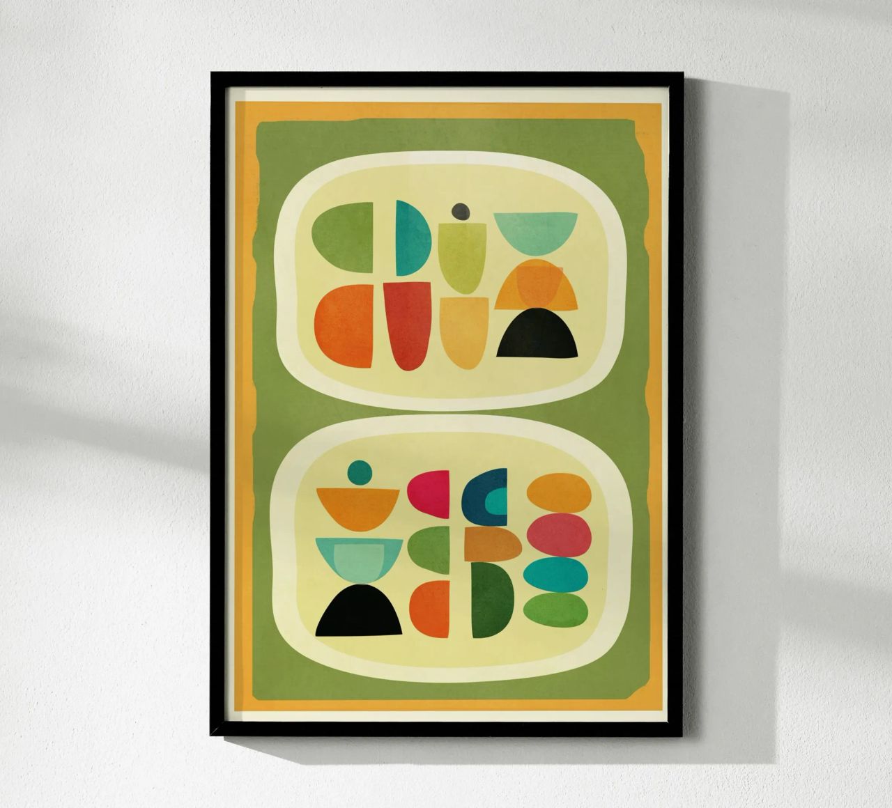 Modern Abstract Geometric Art 26 poster de Flow Line