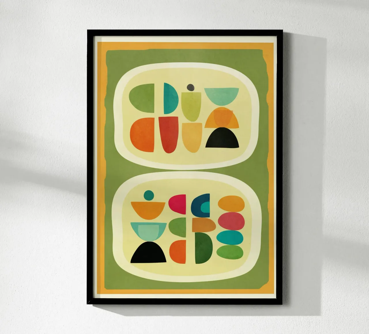Modern Abstract Geometric Art 26 poster da Flow Line