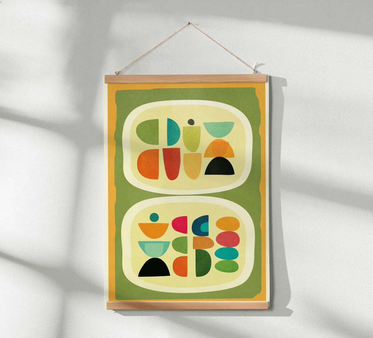 Modern Abstract Geometric Art 26 poster de Flow Line