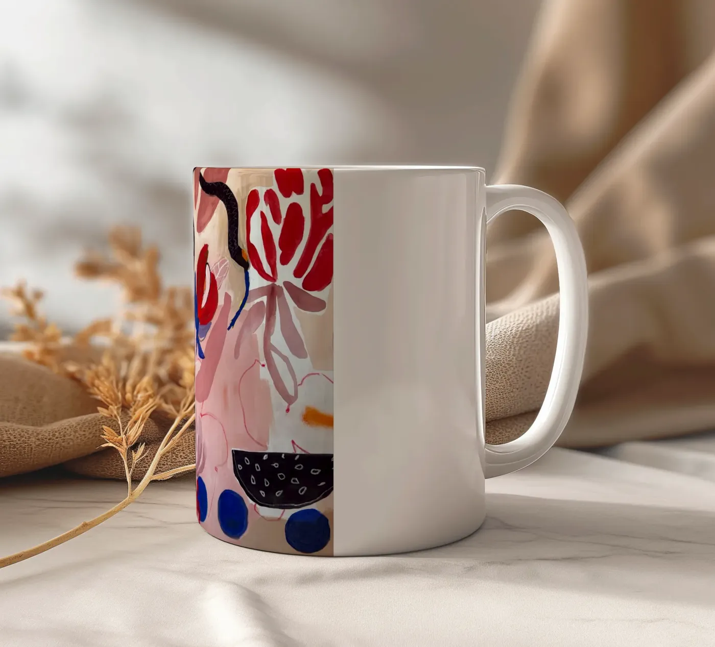 Finding peace ceramic mug by Silvaya