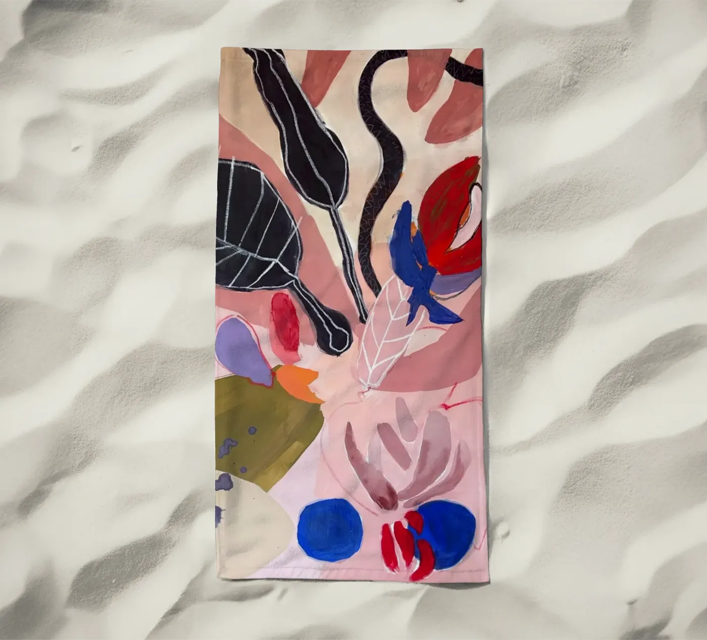 Finding peace beach towel by Silvaya