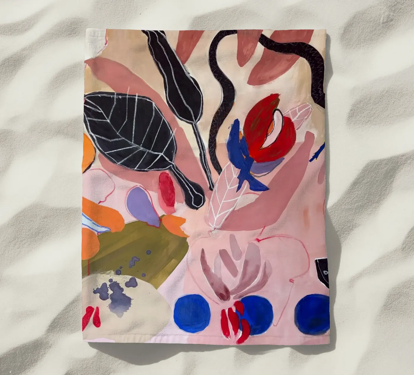 Finding peace beach towel by Silvaya