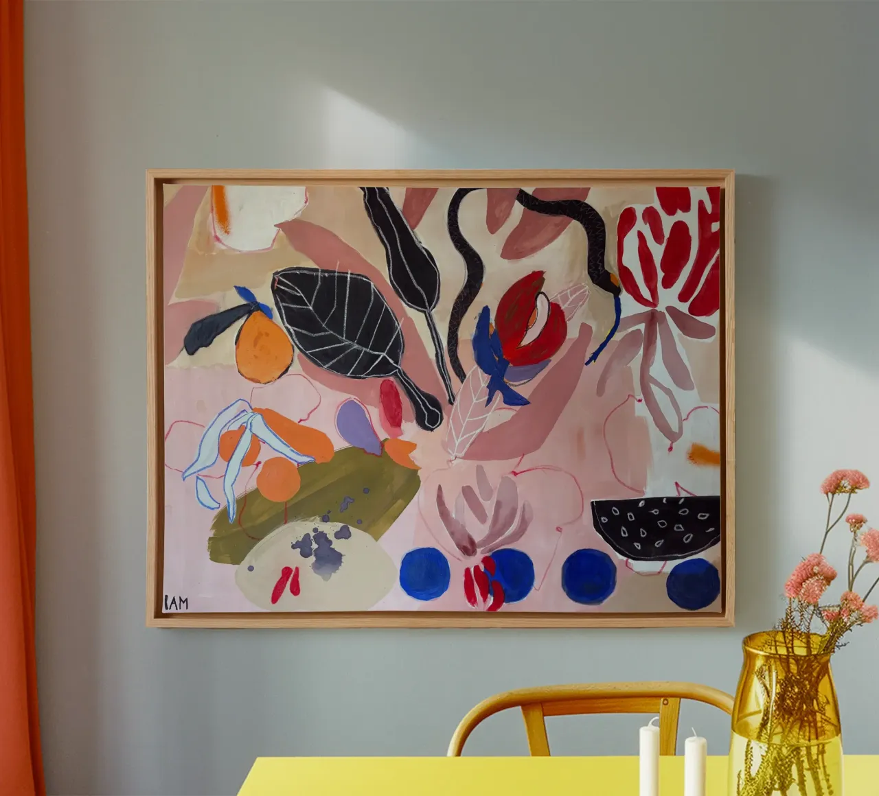 Finding peace canvas met Baklijst van Silvaya