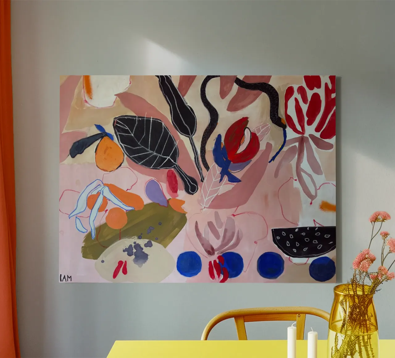 Finding peace canvas met Baklijst van Silvaya