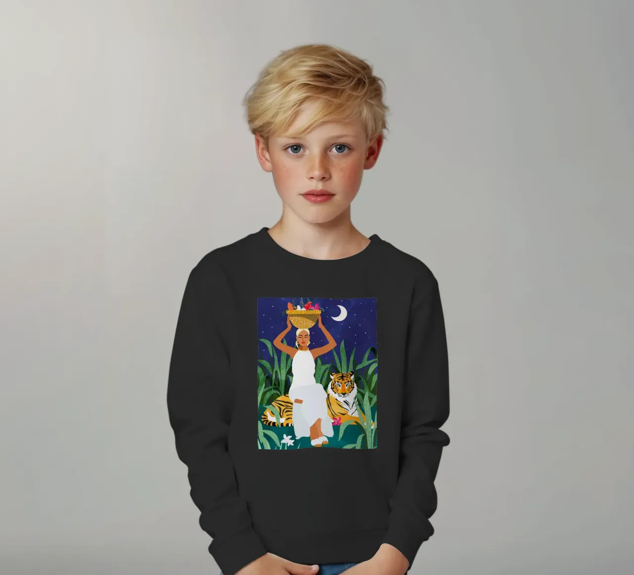 Not where I intended to go, but Even Better โ Midnight Tiger felpa bambino da 83oranges