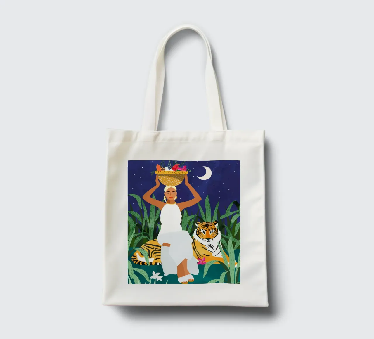 Not where I intended to go, but Even Better — Midnight Tiger borsa in juta da 83oranges