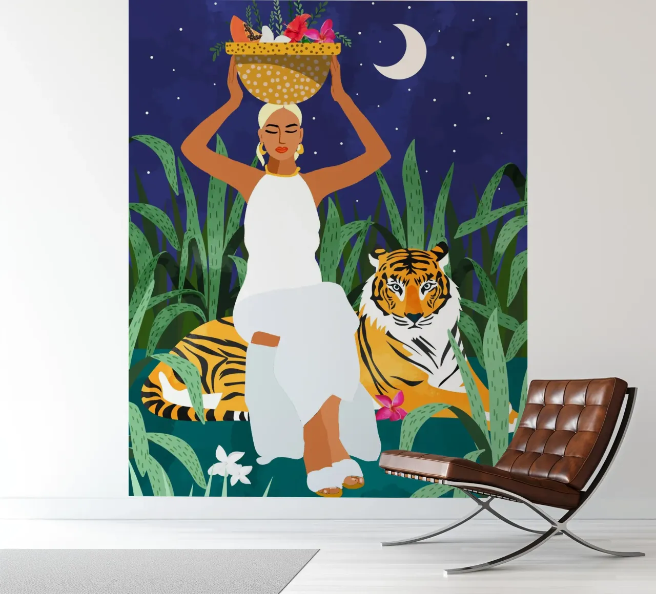 Not where I intended to go, but Even Better — Midnight Tiger papel para pared de 83oranges