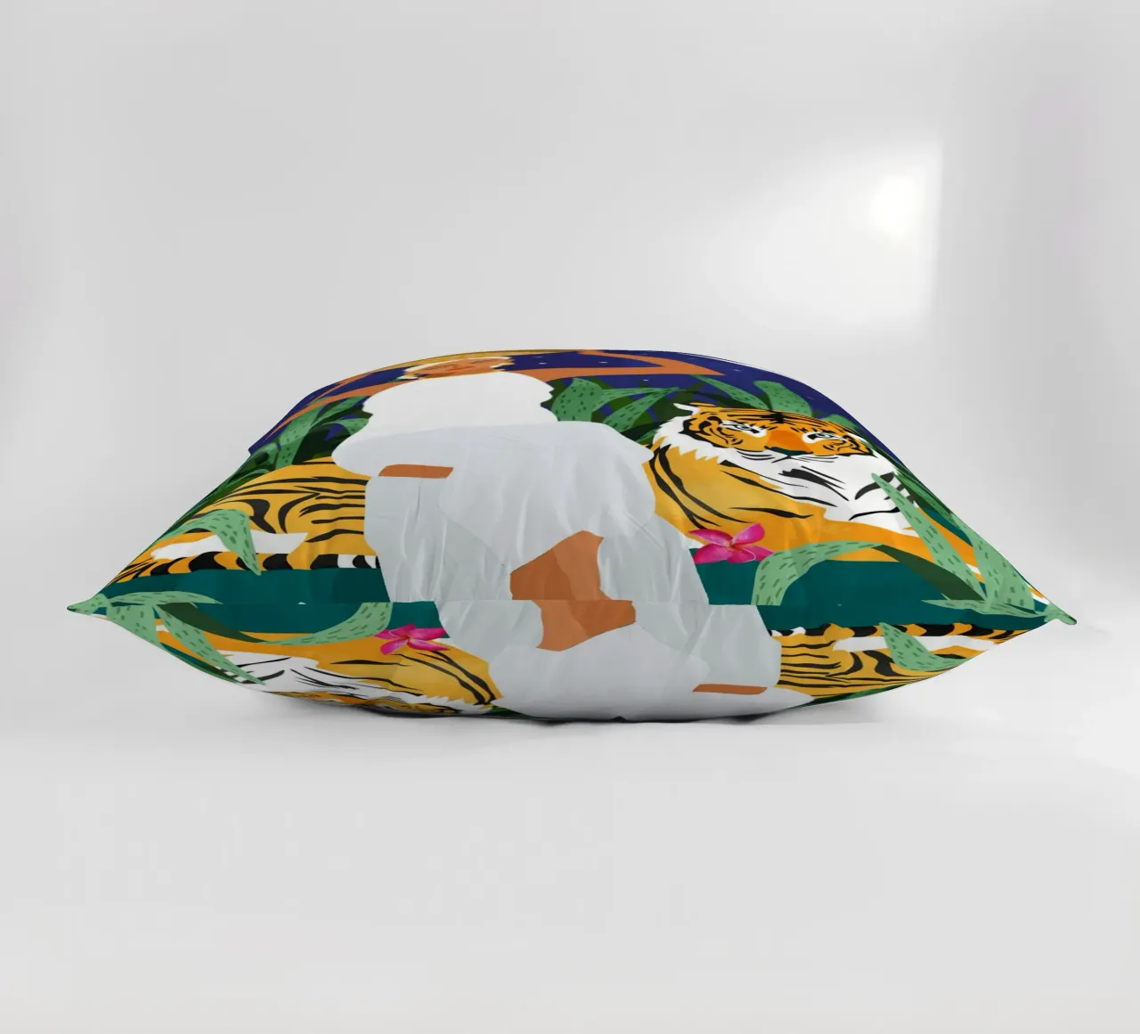 Not where I intended to go, but Even Better โ Midnight Tiger decorative cushion by 83oranges