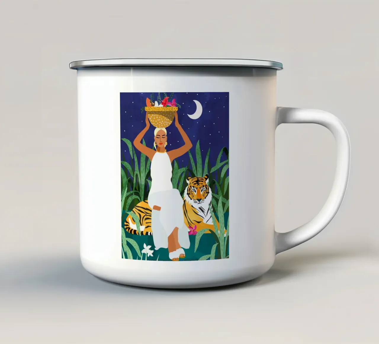 Not where I intended to go, but Even Better — Midnight Tiger tazza in smalto da 83oranges