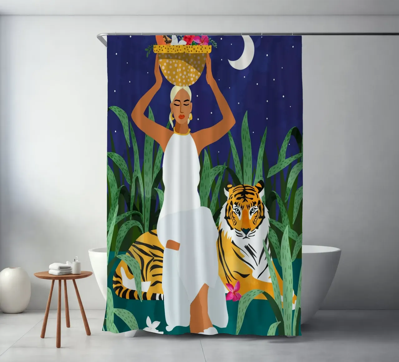 Not where I intended to go, but Even Better — Midnight Tiger tenda da doccia da 83oranges