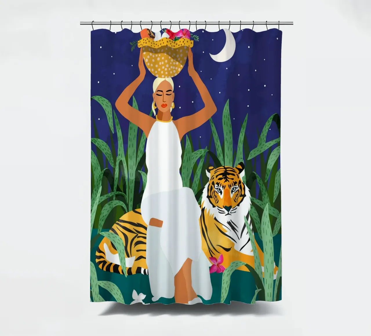 Not where I intended to go, but Even Better — Midnight Tiger tenda da doccia da 83oranges