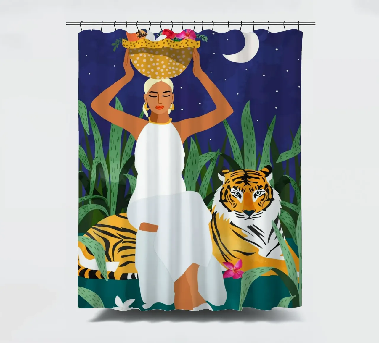 Not where I intended to go, but Even Better — Midnight Tiger tenda da doccia da 83oranges