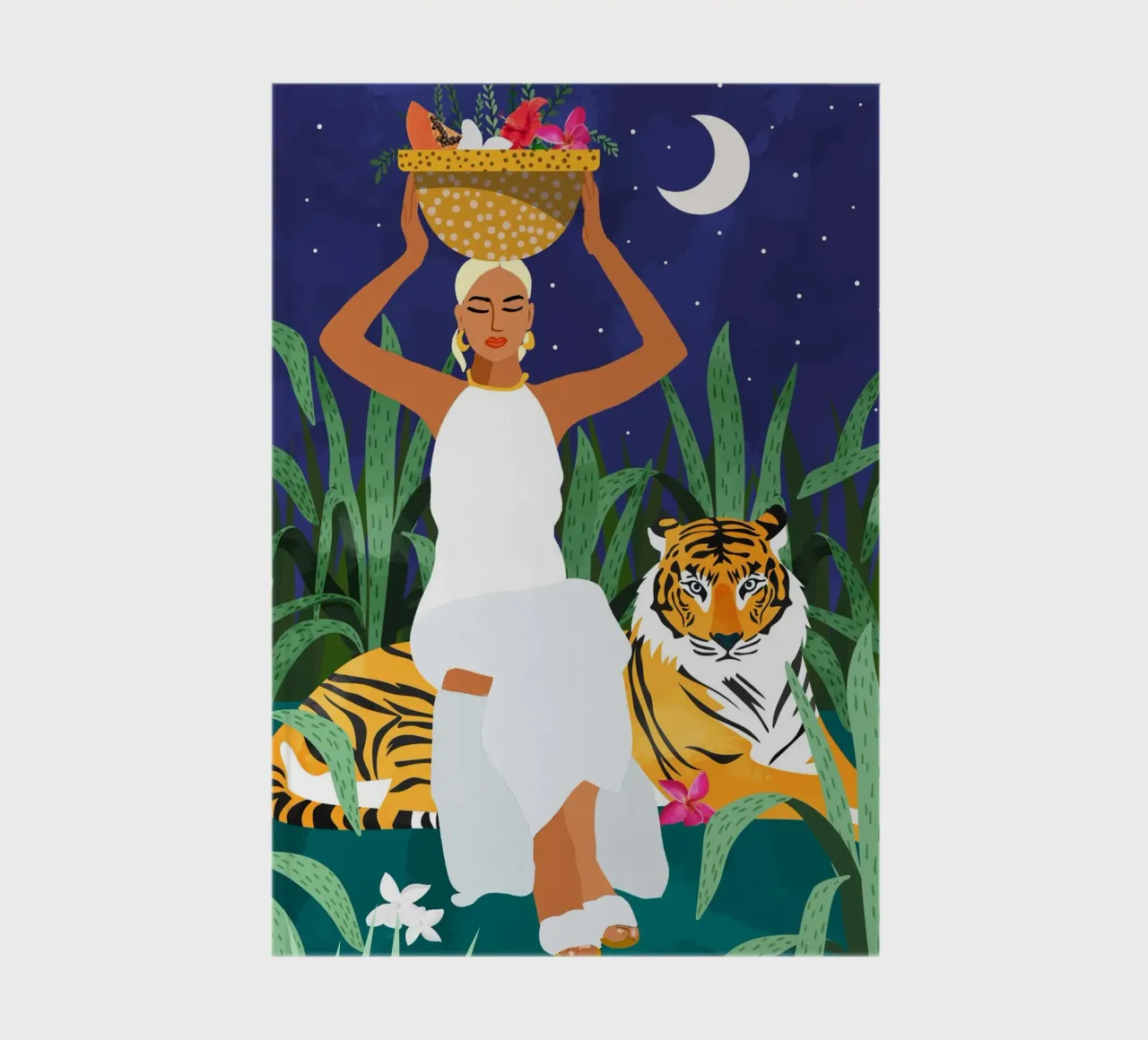 Not where I intended to go, but Even Better โ Midnight Tiger notebook by 83oranges