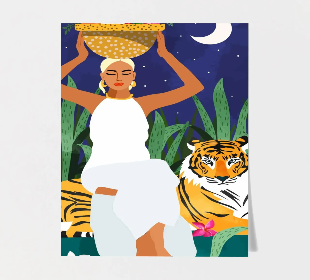 Not where I intended to go, but Even Better — Midnight Tiger Stickerbogen von 83oranges