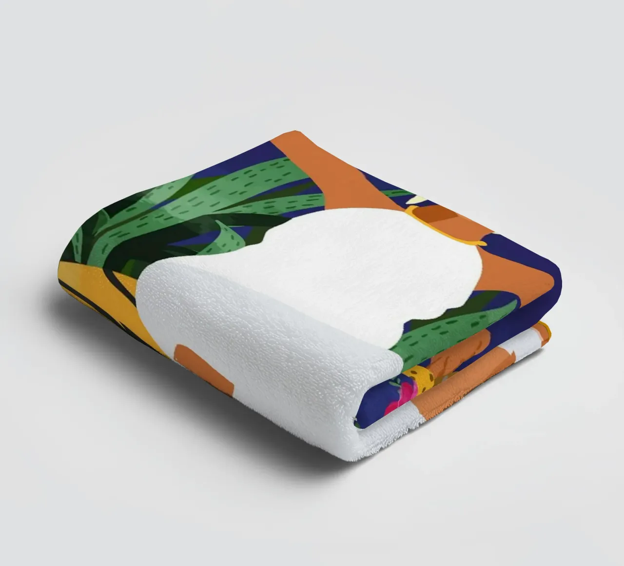 Not where I intended to go, but Even Better โ Midnight Tiger towel by 83oranges