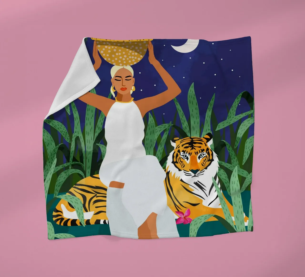 Not where I intended to go, but Even Better — Midnight Tiger coperta in pile da 83oranges