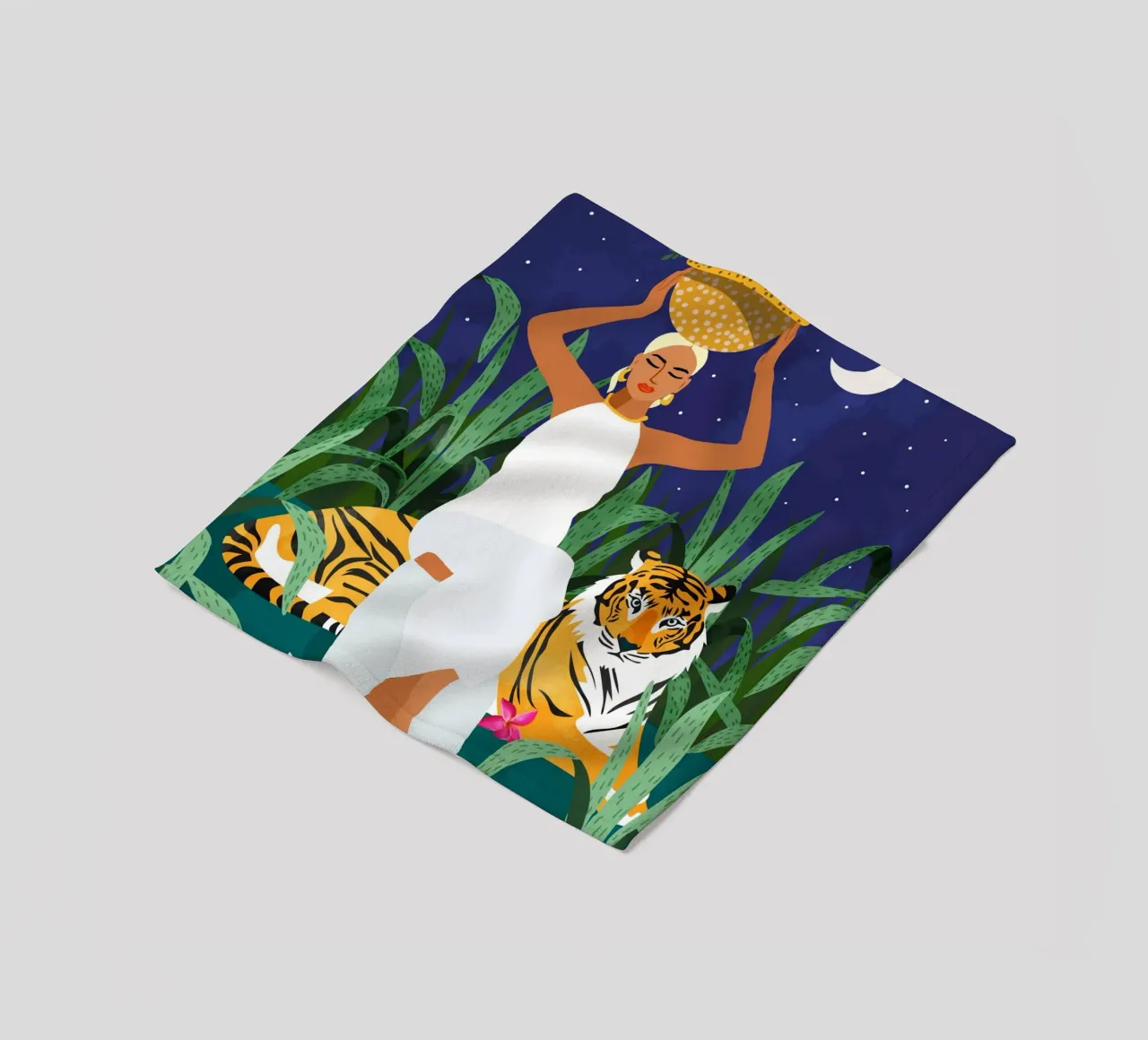 Not where I intended to go, but Even Better — Midnight Tiger coperta in pile da 83oranges