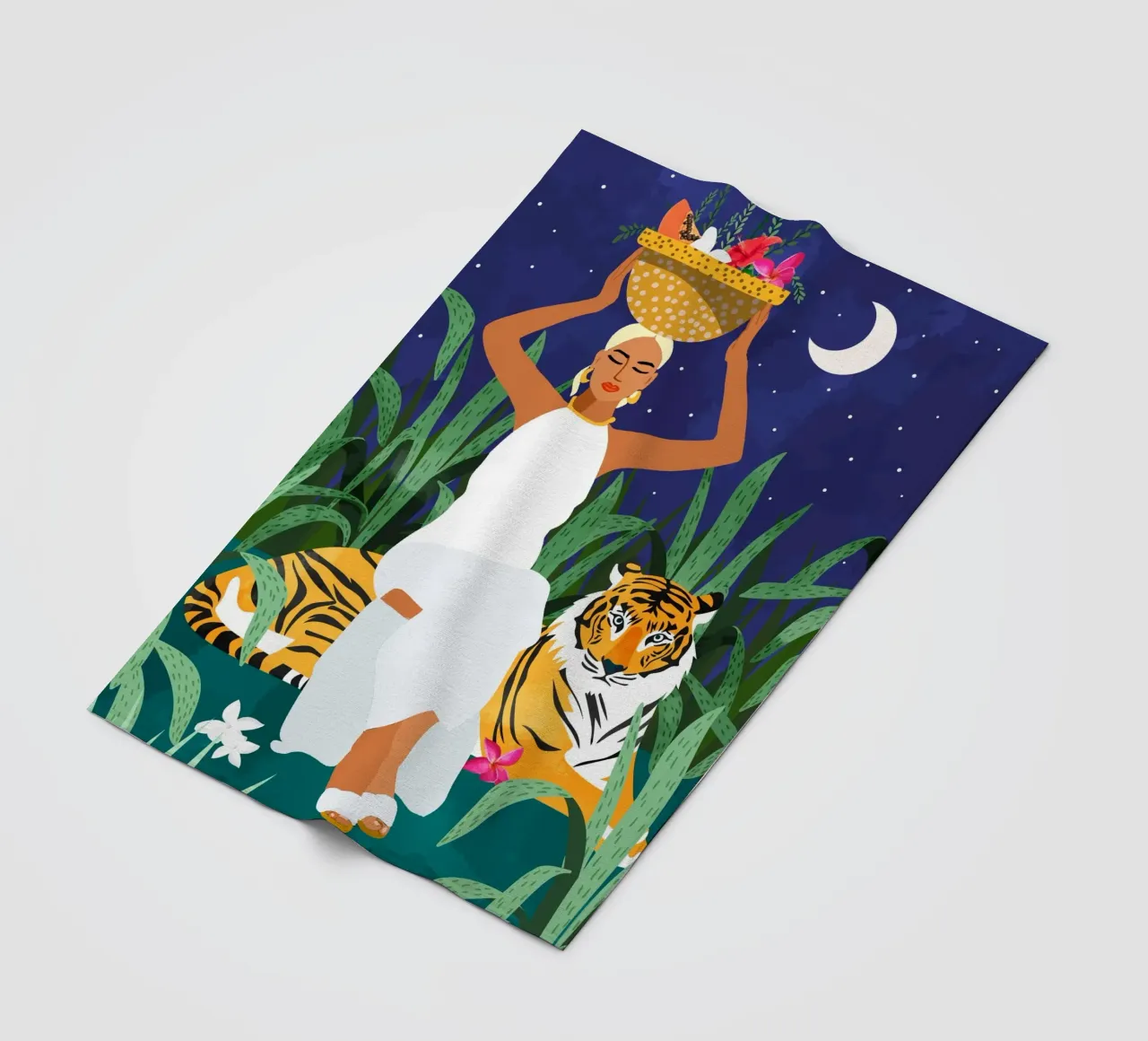 Not where I intended to go, but Even Better — Midnight Tiger coperta in pile da 83oranges