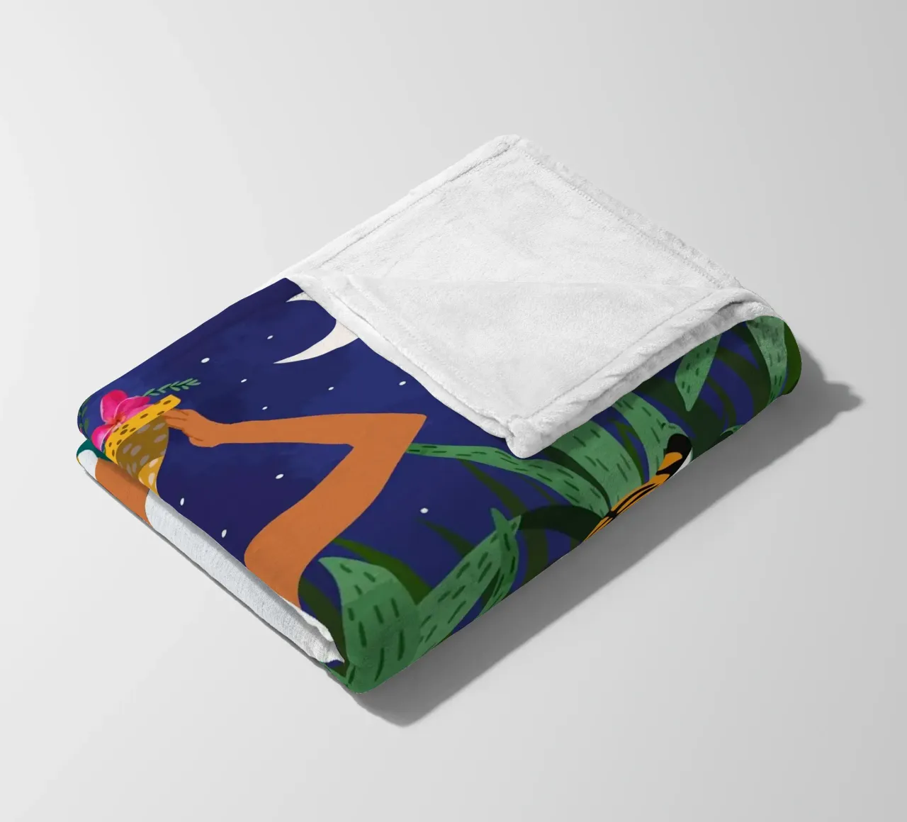 Not where I intended to go, but Even Better — Midnight Tiger coperta in pile da 83oranges