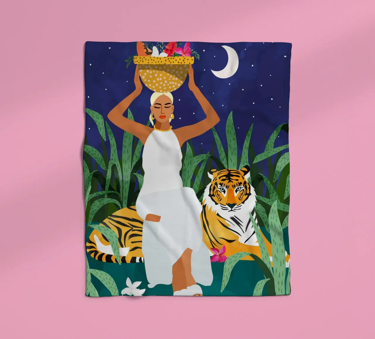 Not where I intended to go, but Even Better — Midnight Tiger coperta in pile da 83oranges