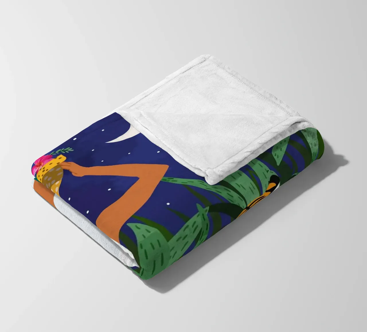 Not where I intended to go, but Even Better — Midnight Tiger coperta in pile da 83oranges