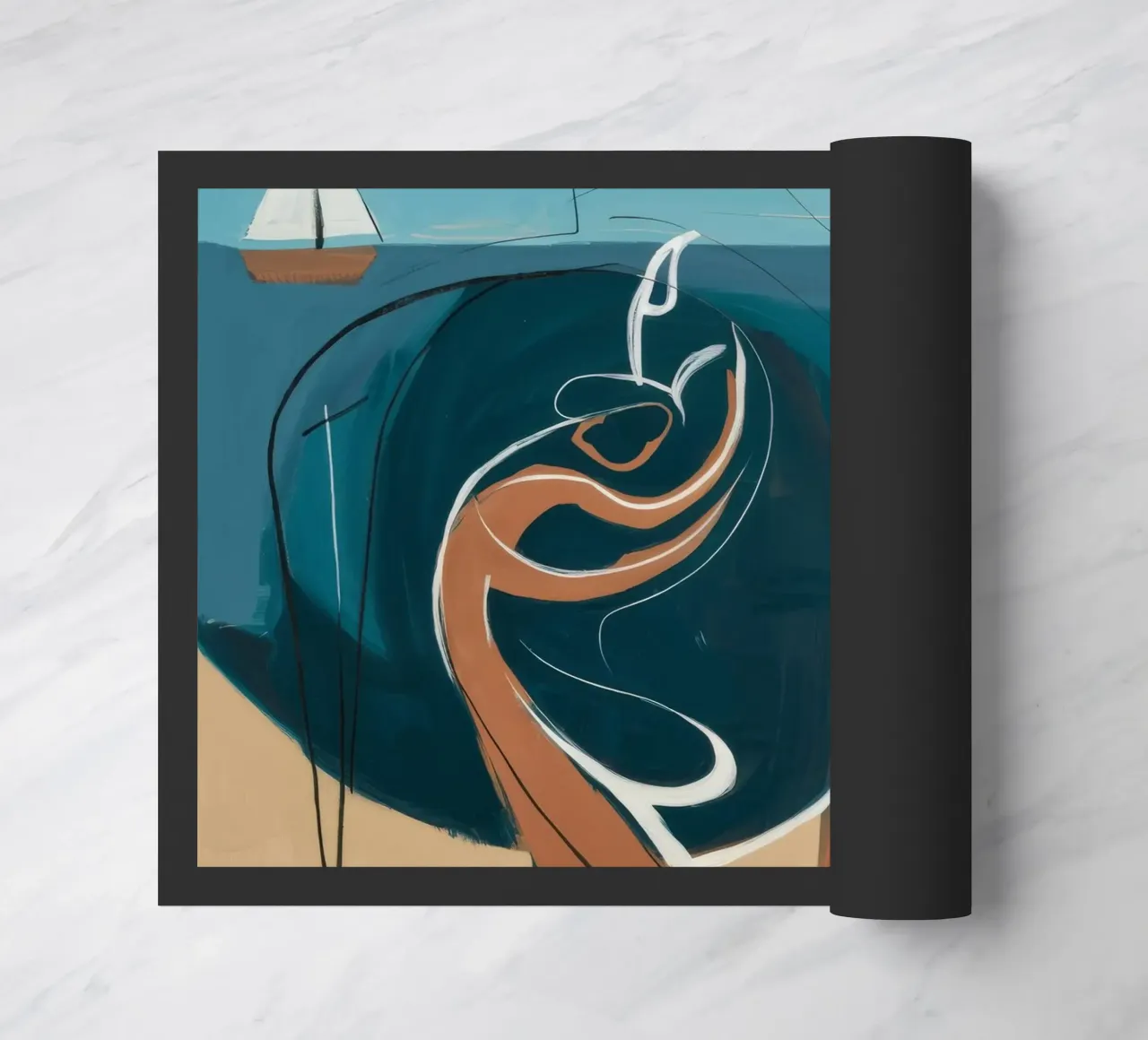 Kustreflectie deurmat van Crimson Whisper