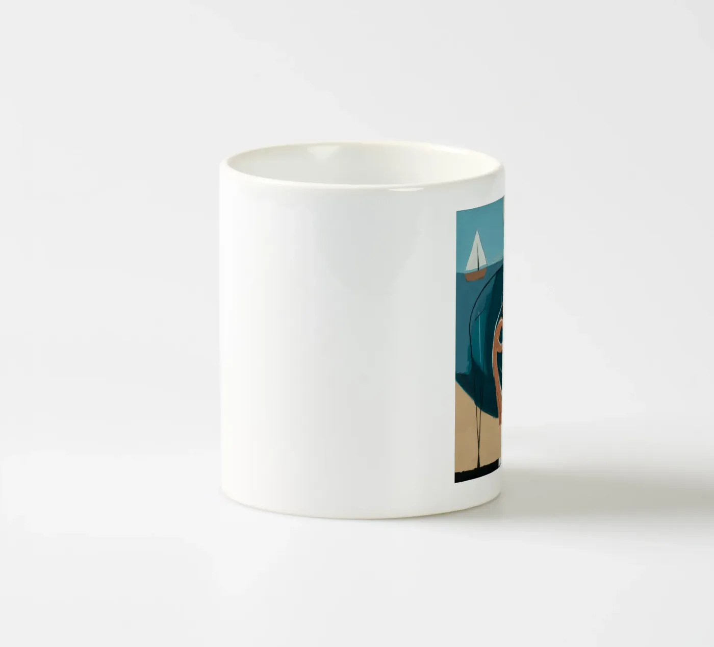 Coastal Reflection ceramic mug by Crimson Whisper