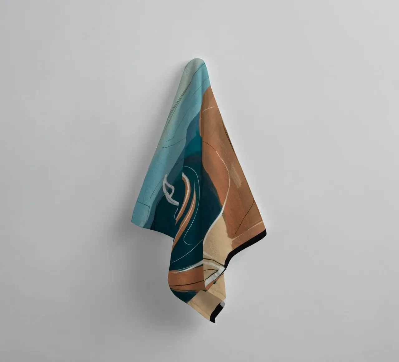 Coastal Reflection towel by Crimson Whisper