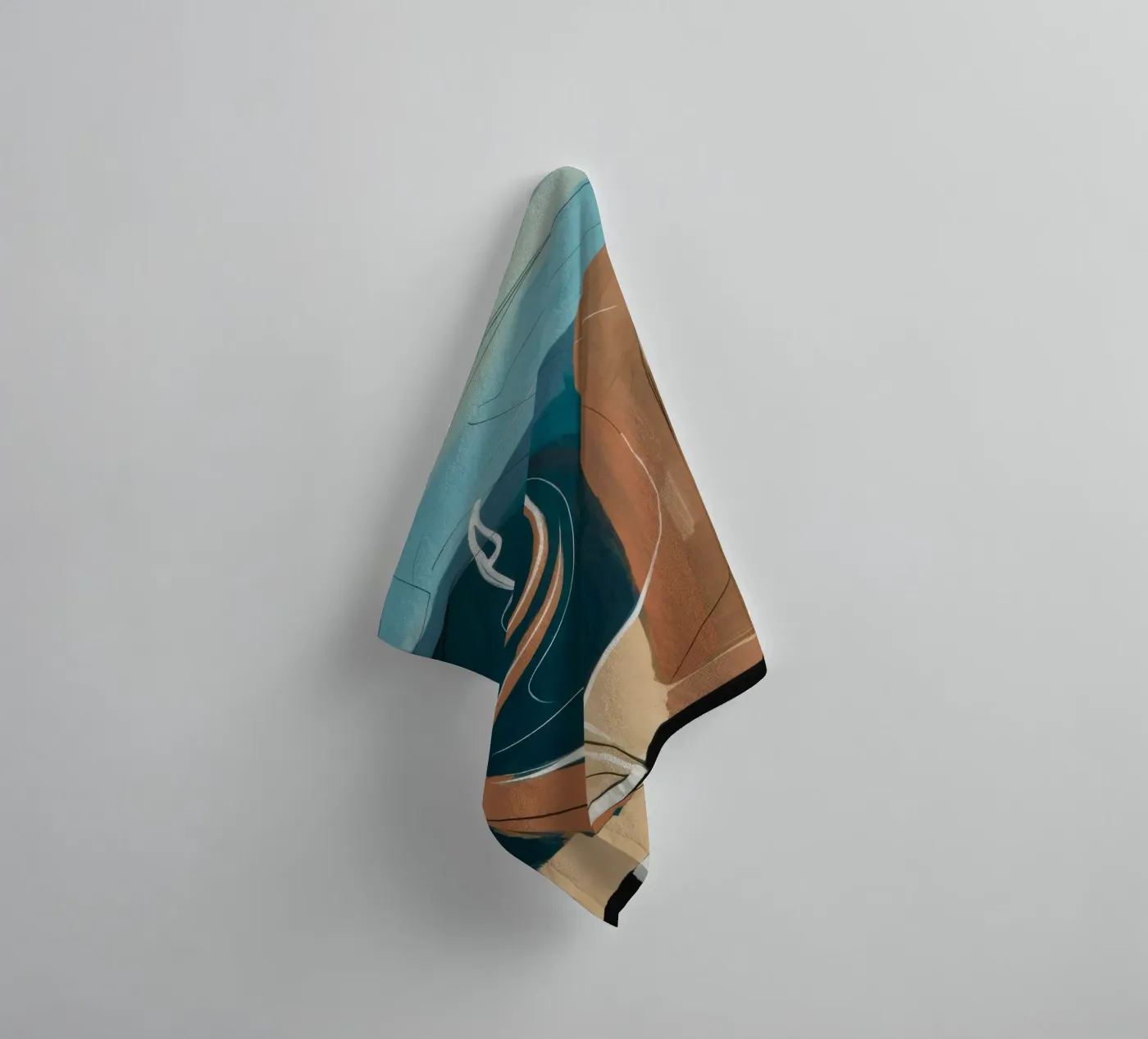Coastal Reflection towel by Crimson Whisper