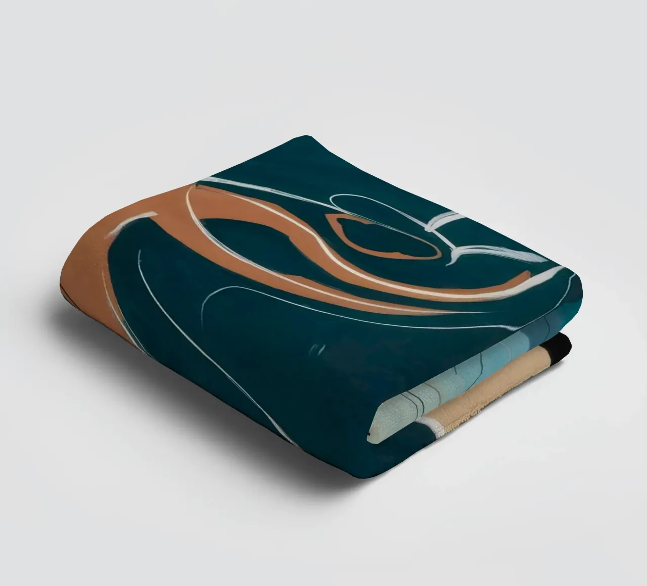 Coastal Reflection towel by Crimson Whisper