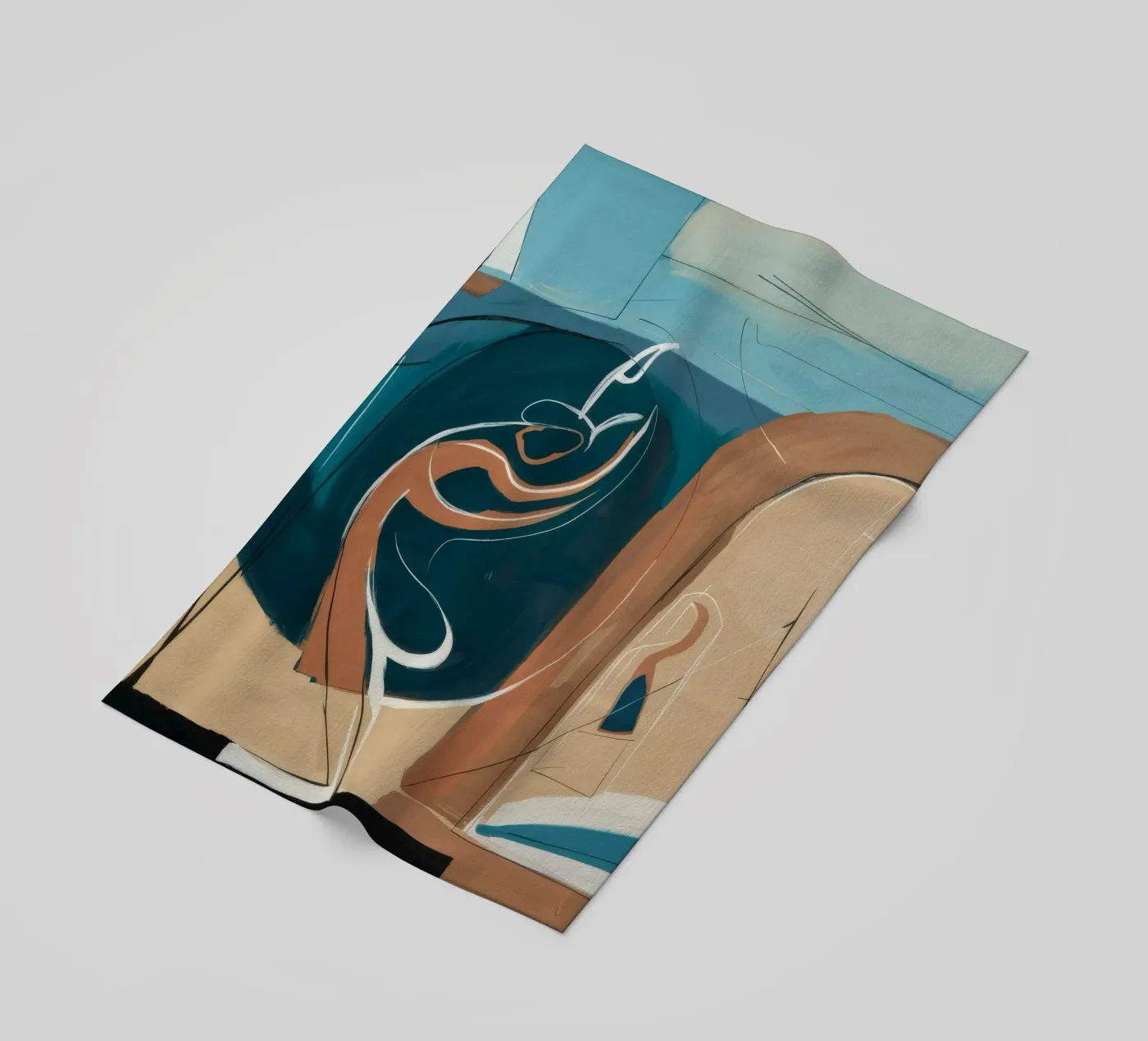 Riflessione costiera telo mare da Crimson Whisper