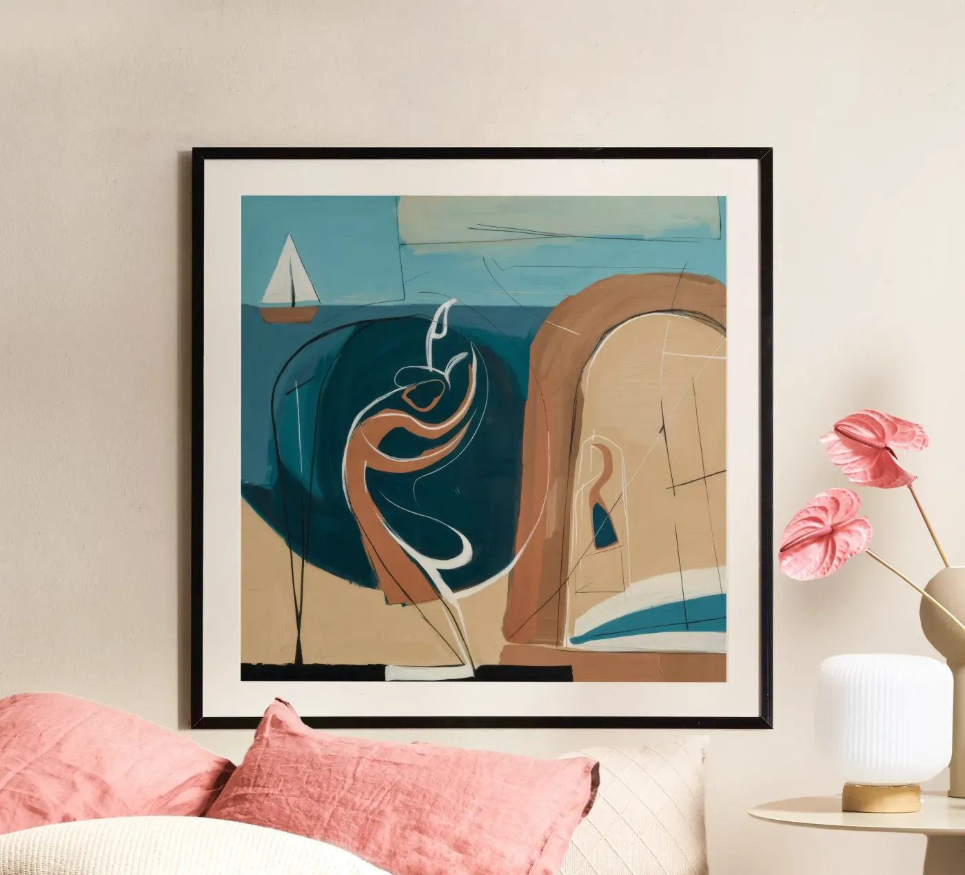 Coastal Reflection poster by Crimson Whisper