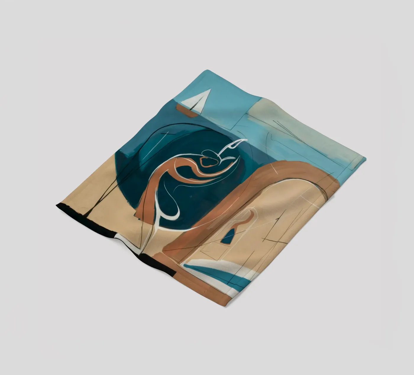 Coastal Reflection fleecedeken van Crimson Whisper