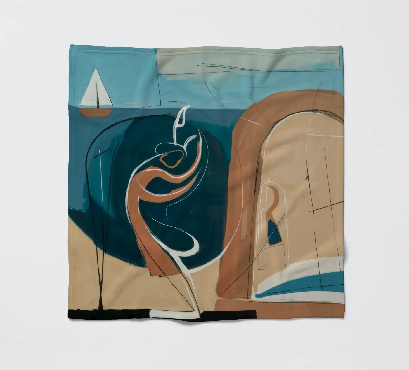 Coastal Reflection fleecedeken van Crimson Whisper