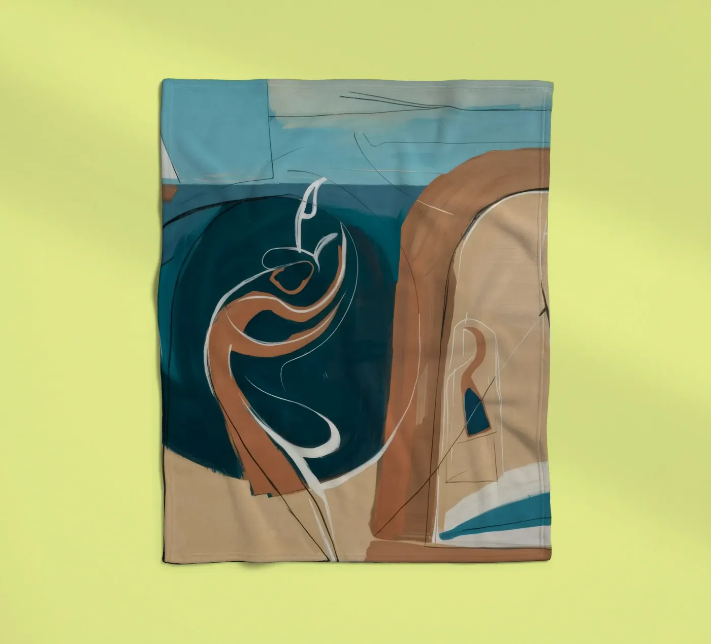 Coastal Reflection fleecedeken van Crimson Whisper