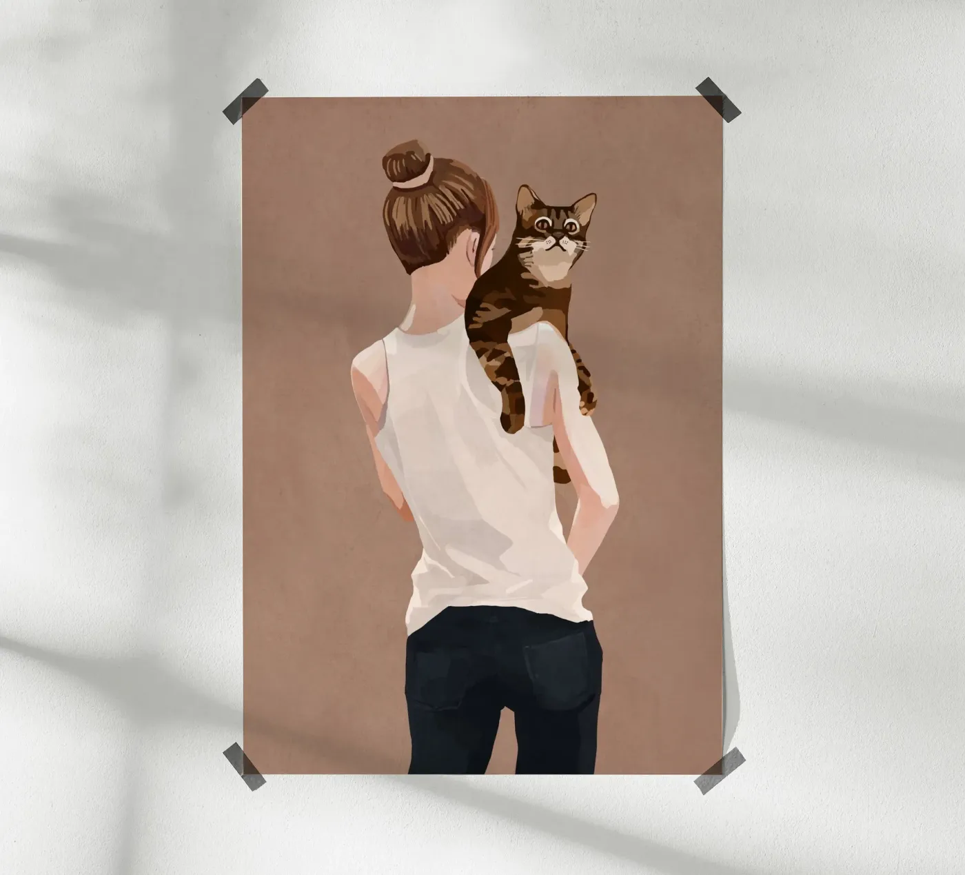 Silly Cat poster by cityart