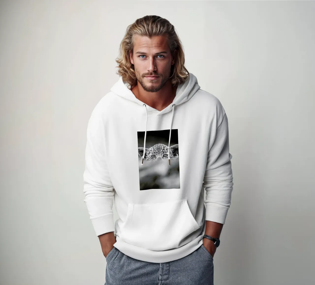 Hide and Seek felpa con cappuccio da Natural Kingdom