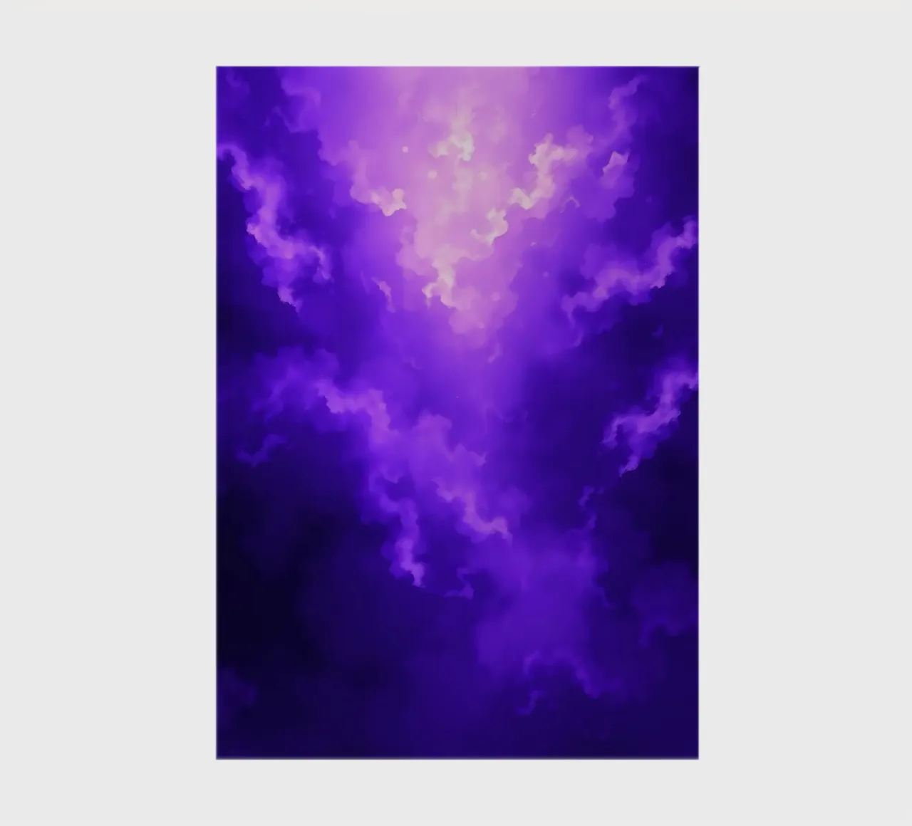 Vibrant purple clouds illuminated by a bright light notebook by DesignDoodle