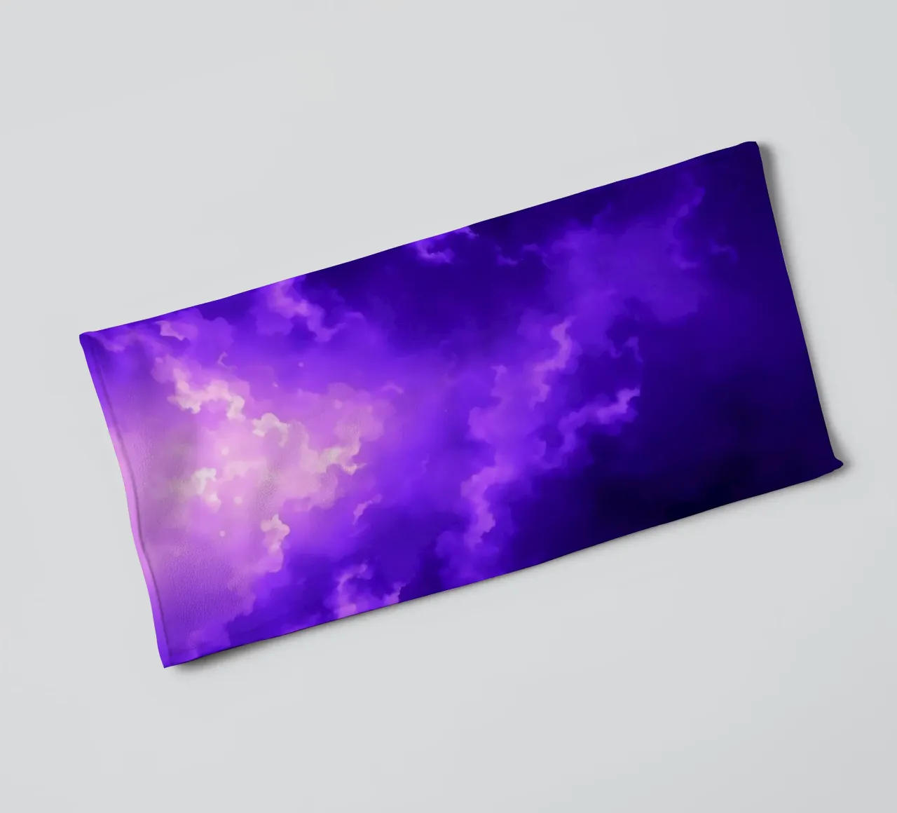 Vibrant purple clouds illuminated by a bright light towel by DesignDoodle
