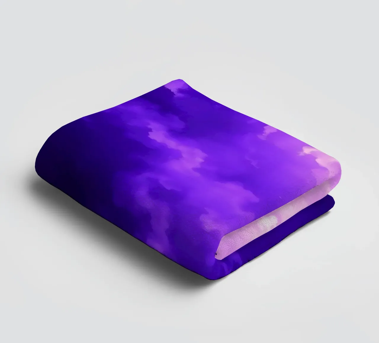 Vibrant purple clouds illuminated by a bright light towel by DesignDoodle