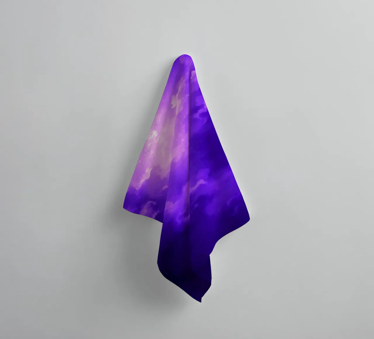 Vibrant purple clouds illuminated by a bright light towel by DesignDoodle