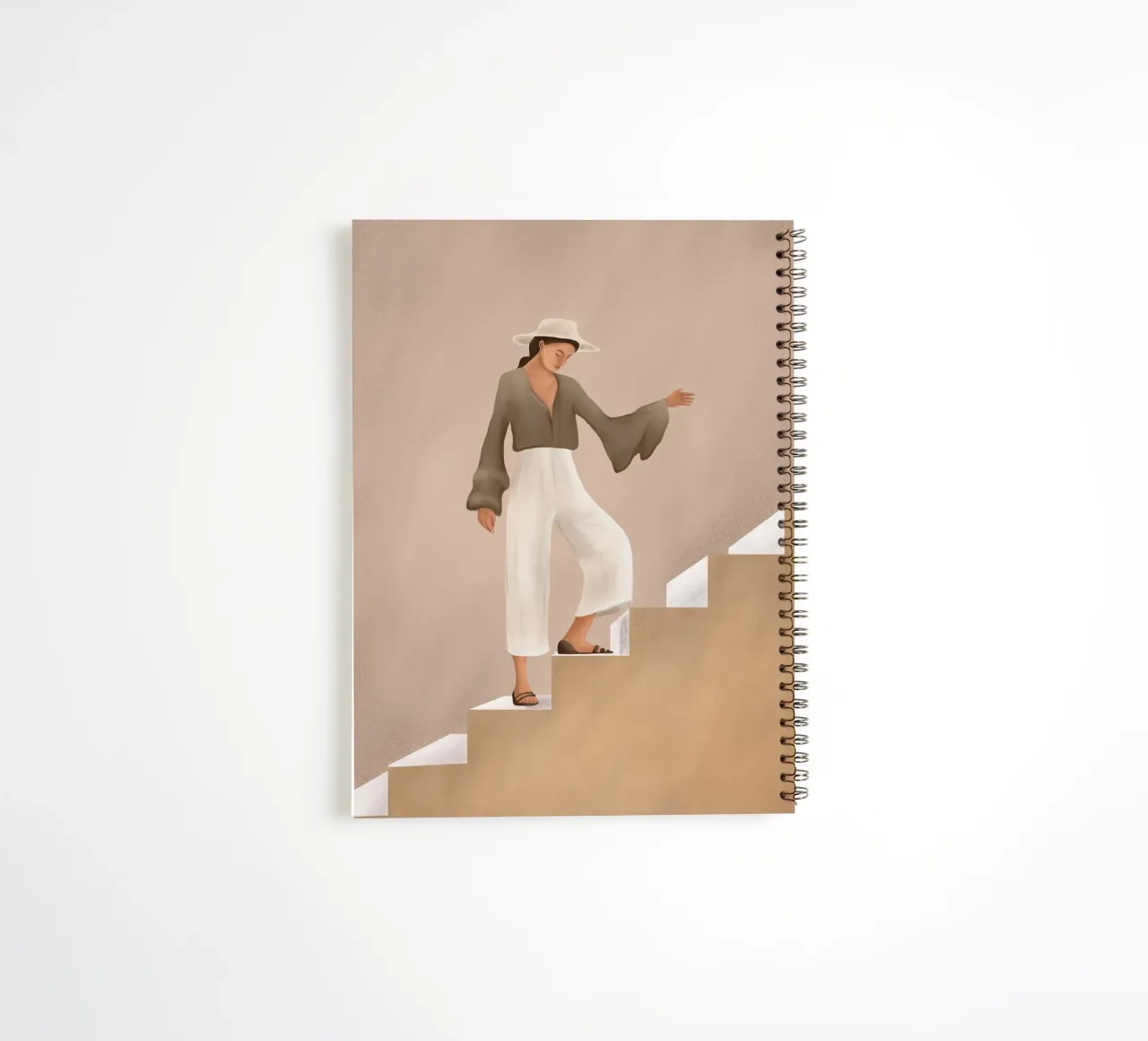 Stepping Up spiral notebook by cityart