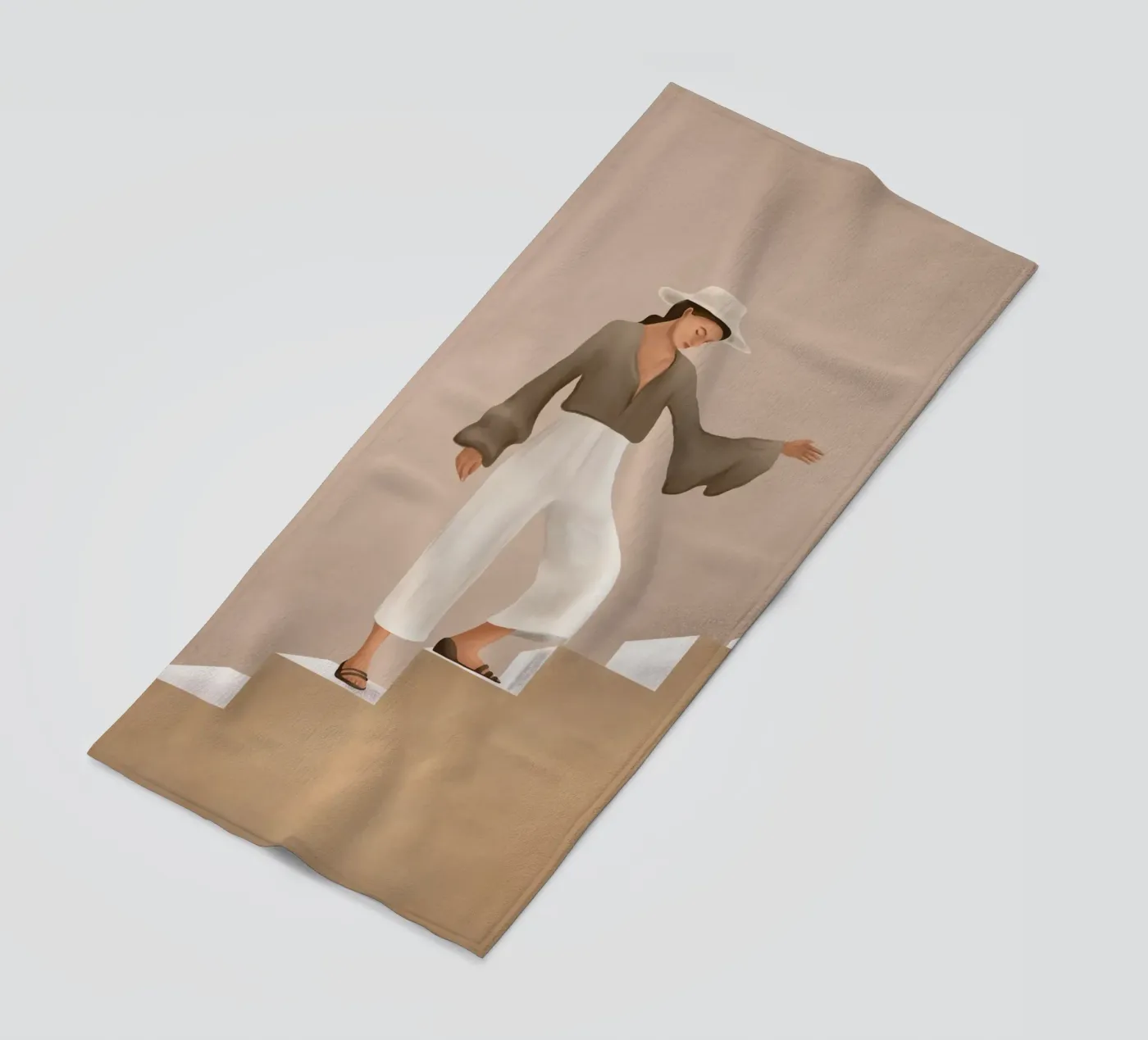 Stepping Up strandhanddoek van cityart