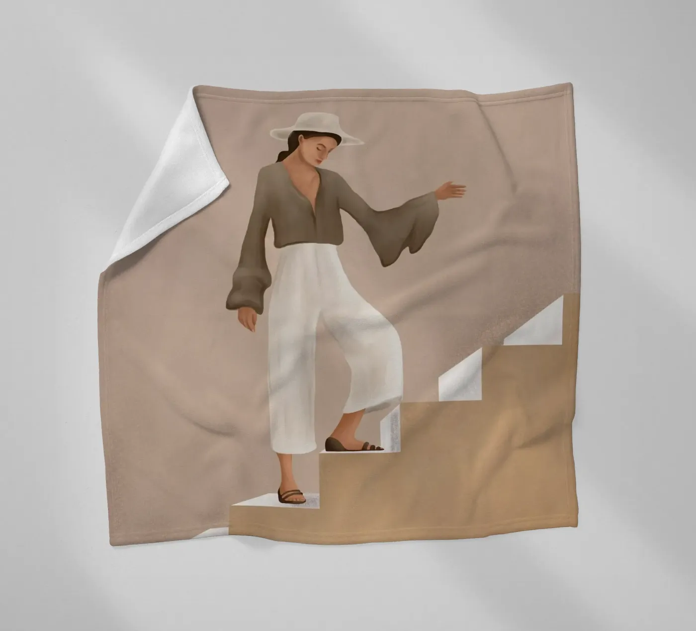 Stepping Up Fleecedecke von cityart