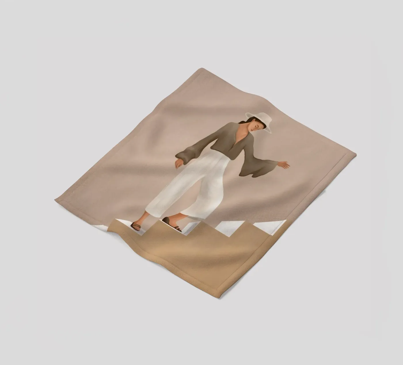 Stepping Up Fleecedecke von cityart