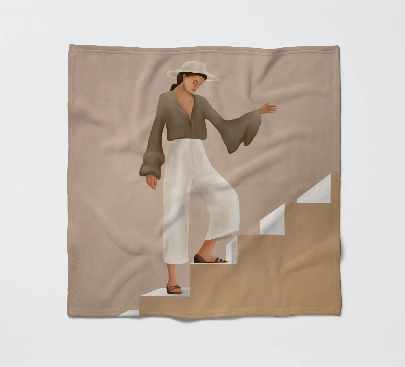 Stepping Up Fleecedecke von cityart