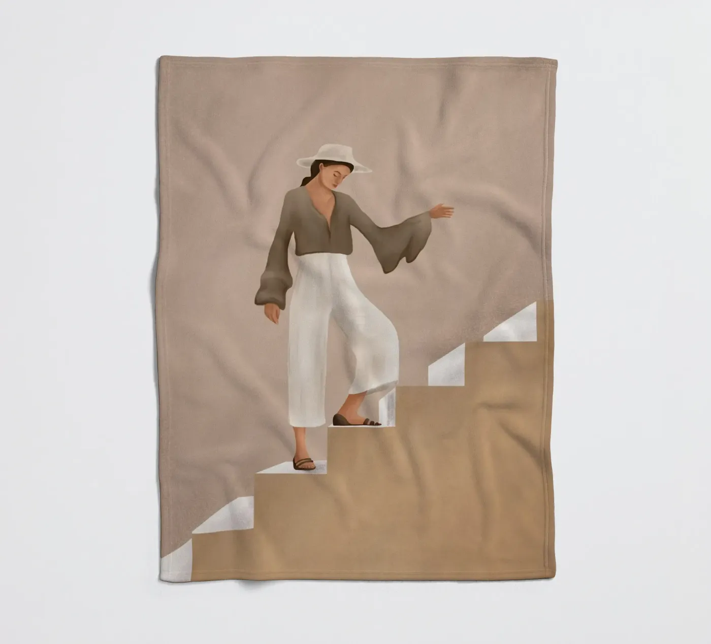 Stepping Up Fleecedecke von cityart